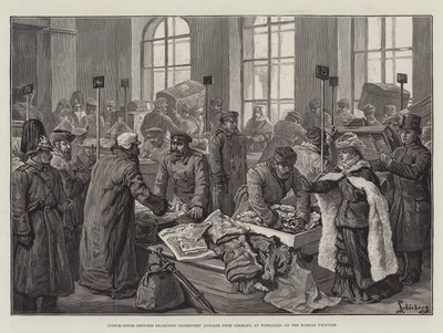 Custom-House Officers examining Passengers